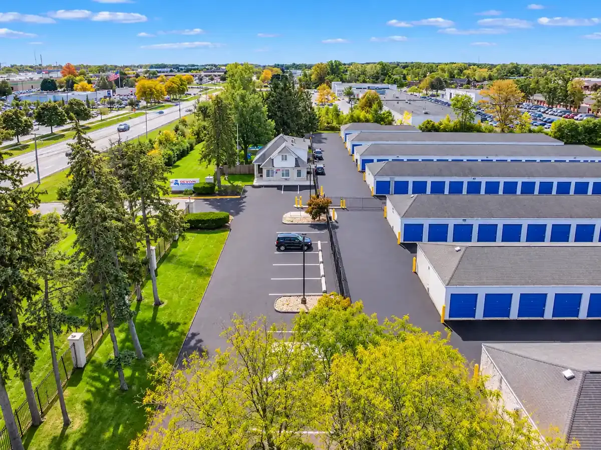 Aerial View of Devon Self Storage